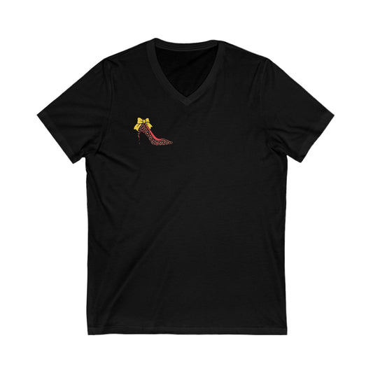 Tee-shirt en jersey à manches courtes - col en V