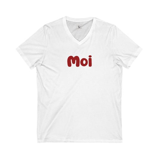Tee-shirt en jersey à manches courtes - col en V
