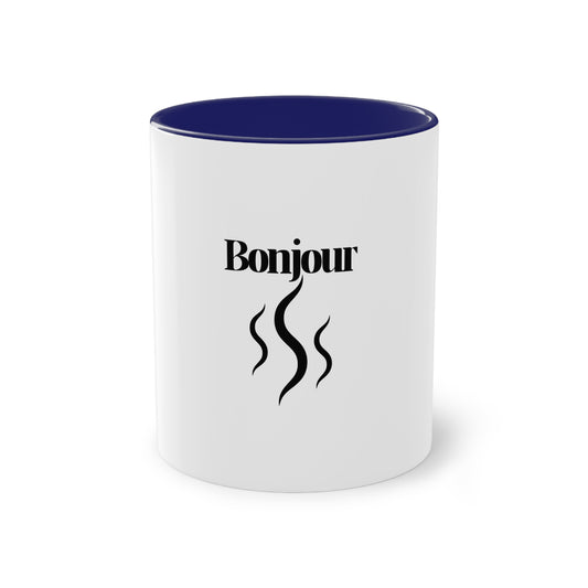 Mug à café bicolore, 11oz