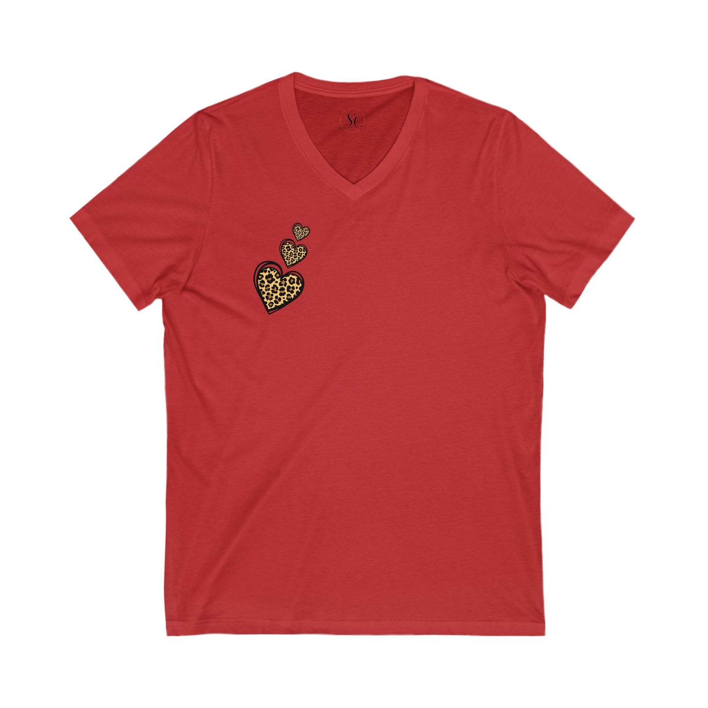 Tee-shirt en jersey à manches courtes - col en V