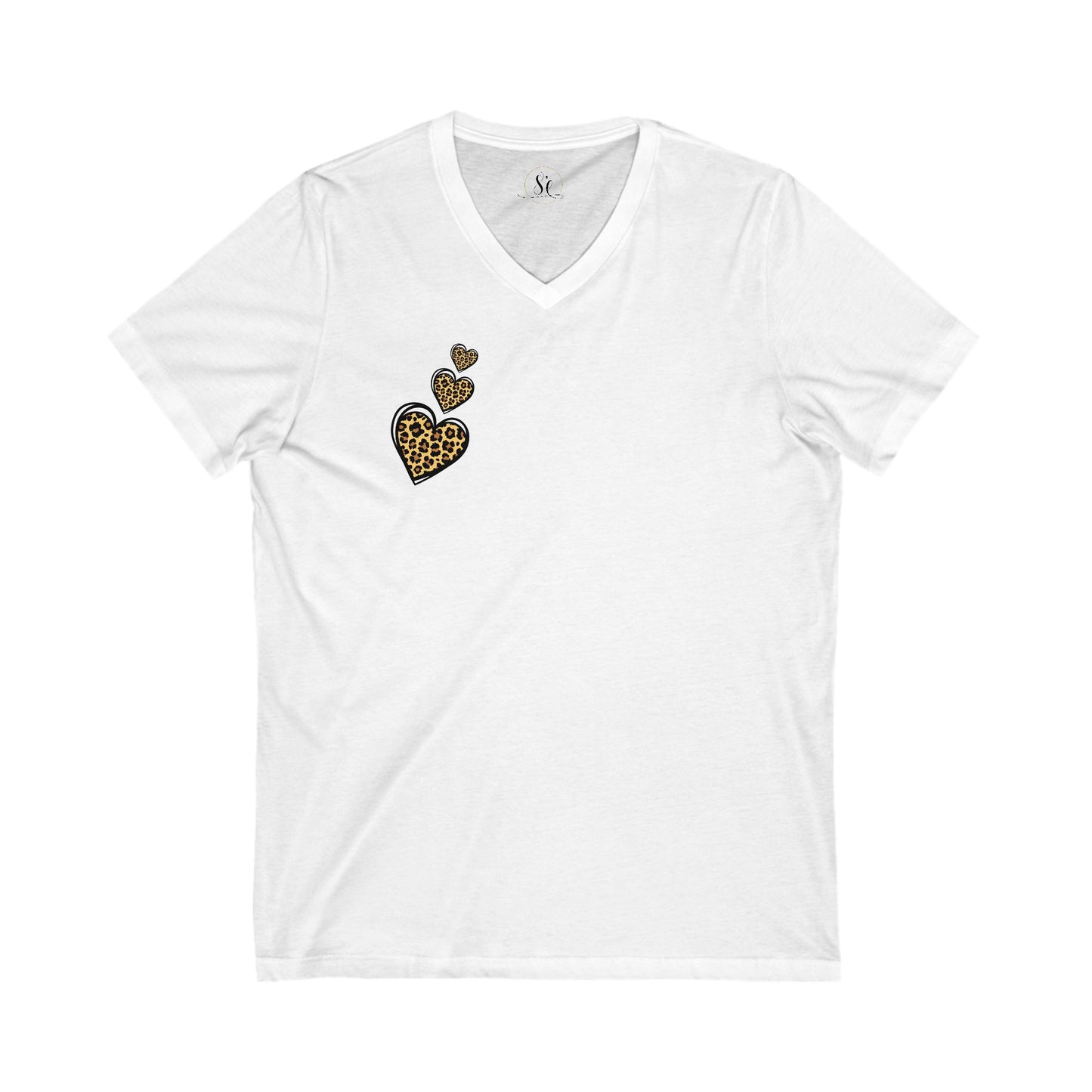 Tee-shirt en jersey à manches courtes - col en V