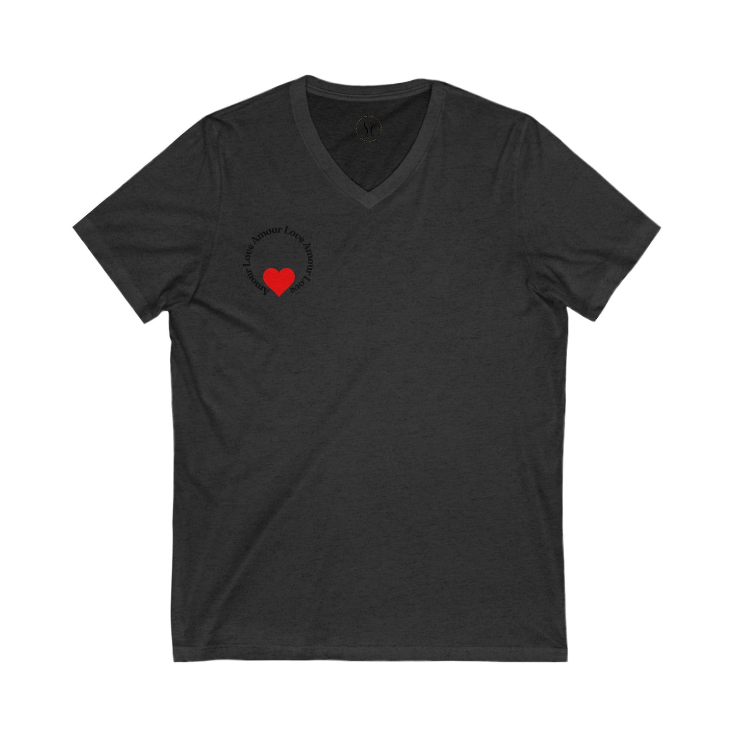 Tee-shirt en jersey à manches courtes - col en V